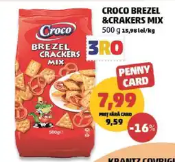 Penny CROCO BREZEL & CRACKERS MIX Ofertă