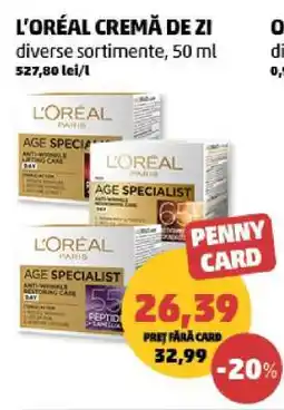 Penny L'Oréal Cremă de Zi Ofertă