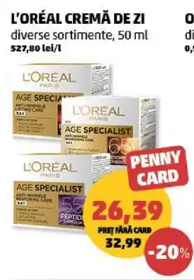 Penny L'Oréal Cremă de Zi Ofertă
