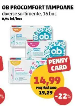 Penny OB ProComfort Tampoane Ofertă