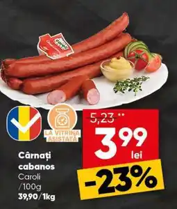 PROFI Cârnați cabanos Caroli Ofertă