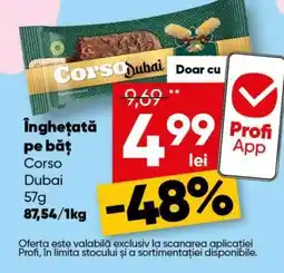 PROFI Înghețată pe băț Corso Dubai Ofertă