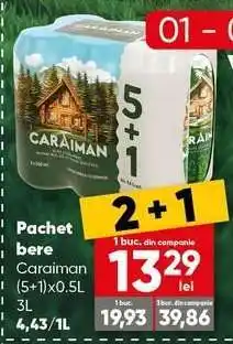PROFI Pachet bere Caraiman (5+1)x0.5L Ofertă