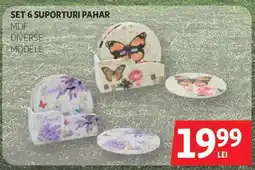 Auchan SET 6 SUPORTURI PAHAR Ofertă