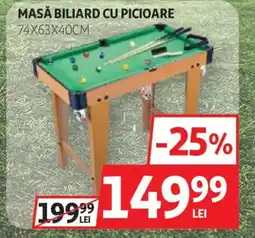 Auchan MASĂ BILIARD CU PICIOARE Ofertă