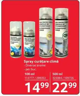 Selgros Spray curățare climă Ofertă