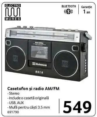 Selgros Casetofon și radio AM/FM Ofertă