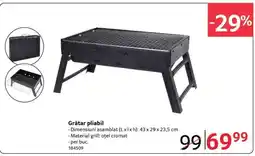 Selgros Grătar pliabil Ofertă
