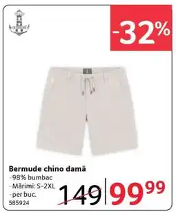 Selgros Bermude chino damă Ofertă