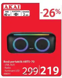 Selgros Boxă portabilă ABTS-70 Ofertă