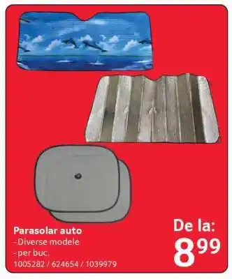 Selgros Parasolar auto Ofertă