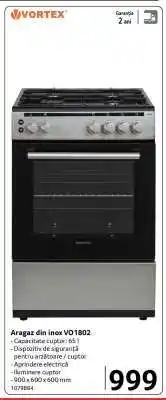 Selgros Aragaz din inox VO1802 Ofertă