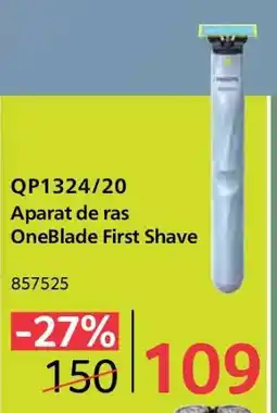 Selgros QP1324/20 Aparat de ras OneBlade First Shave Ofertă