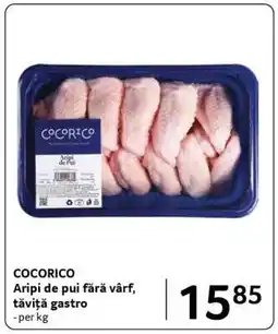 Selgros COCORICO Aripi de pui fără vârf tăviță gastro Ofertă