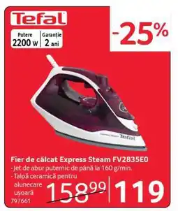 Selgros Fier de călcat Express Steam FV2835E0 Ofertă