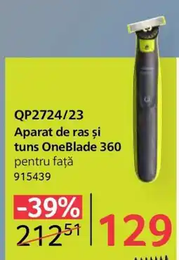 Selgros QP2724/23 Aparat de ras și tuns OneBlade 360 Ofertă