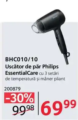 Selgros BHC010/10 Uscător de păr Philips EssentialCare Ofertă