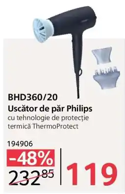 Selgros BHD360/20 Uscător de păr Philips Ofertă