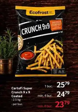 Selgros Cartofi Super Crunch 9 x 9 Coated Ofertă