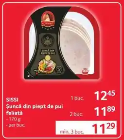 Selgros SISSI Şuncă din piept de pui, feliată Ofertă