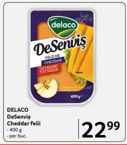 Selgros DELACO DeSenviș Cheddar felii Ofertă