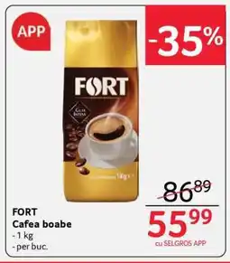 Selgros FORT Cafea boabe Ofertă