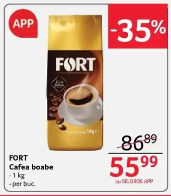 Selgros FORT Cafea boabe Ofertă
