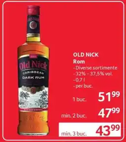 Selgros OLD NICK Rom Ofertă