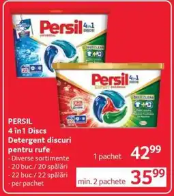 Selgros PERSIL 4 în1 Discs Detergent discuri pentru rufe Ofertă