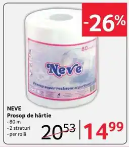 Selgros NEVE Prosop de hârtie Ofertă