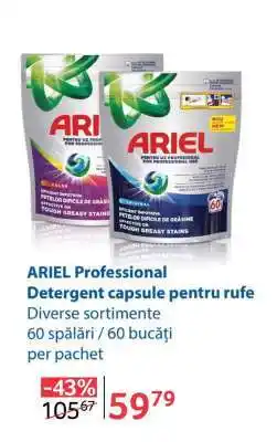 Selgros ARIEL Professional Detergent capsule pentru rufe Ofertă