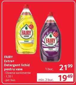 Selgros FAIRY Extra + Detergent lichid pentru vase Ofertă