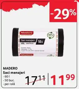 Selgros MADERO Saci menajeri Ofertă