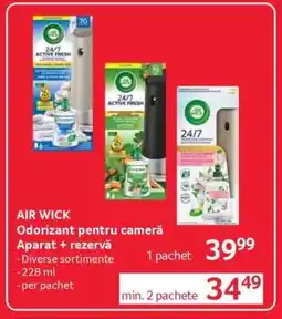 Selgros AIR WICK Odorizant pentru cameră Aparat + rezervă Ofertă