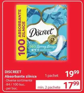 Selgros DISCREET Absorbante zilnice Ofertă