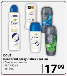 Selgros DOVE Deodorant spray / stick / roll on Ofertă