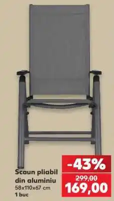 Kaufland Scaun pliabil din aluminiu Ofertă
