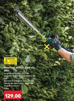 Kaufland Foarfecă pentru gard viu 20V Ofertă
