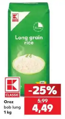 Kaufland Orez bob lung 1 kg Ofertă