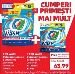 Kaufland PRO WASH Detergent capsule Ofertă