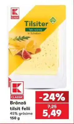 Kaufland Brânză tilsit felii Ofertă