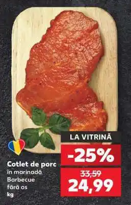 Kaufland Cotlet de porc în marinadă Barbecue fără os Ofertă