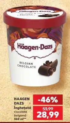 Kaufland HAAGEN DAZS Înghețată ciocolată belgiană 460 ml Ofertă