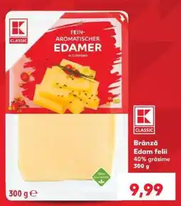 Kaufland Brânză Edam felii Ofertă