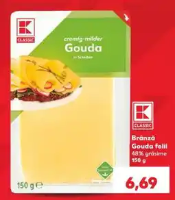 Kaufland Brânză Gouda felii Ofertă