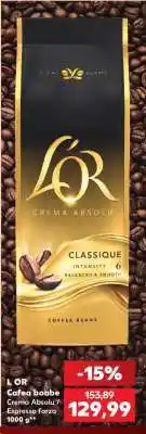 Kaufland L'OR Cafea boabe Crema Absolu Classique Ofertă