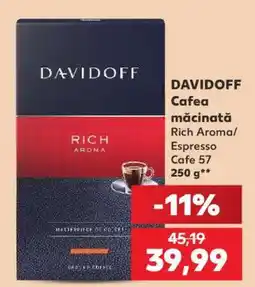 Kaufland DAVIDOFF Cafea măcinată Ofertă