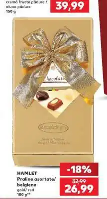 Kaufland HAMLET Praline asortate/belgiene gold/red Ofertă
