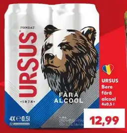 Kaufland URSUS Bere fără alcool 4x0,5 l Ofertă