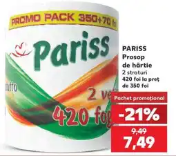 Kaufland PARISS Prosop de hârtie Ofertă